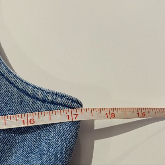 Lauren Brooke Vintage 1980's Denim & Plaid Overalls Romper Women's Size MED - Picture 10 of 16